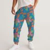 Harlow & Lloyd Pants & Joggers Tropical Flower Power Blue Men's Lightweight Track Pants