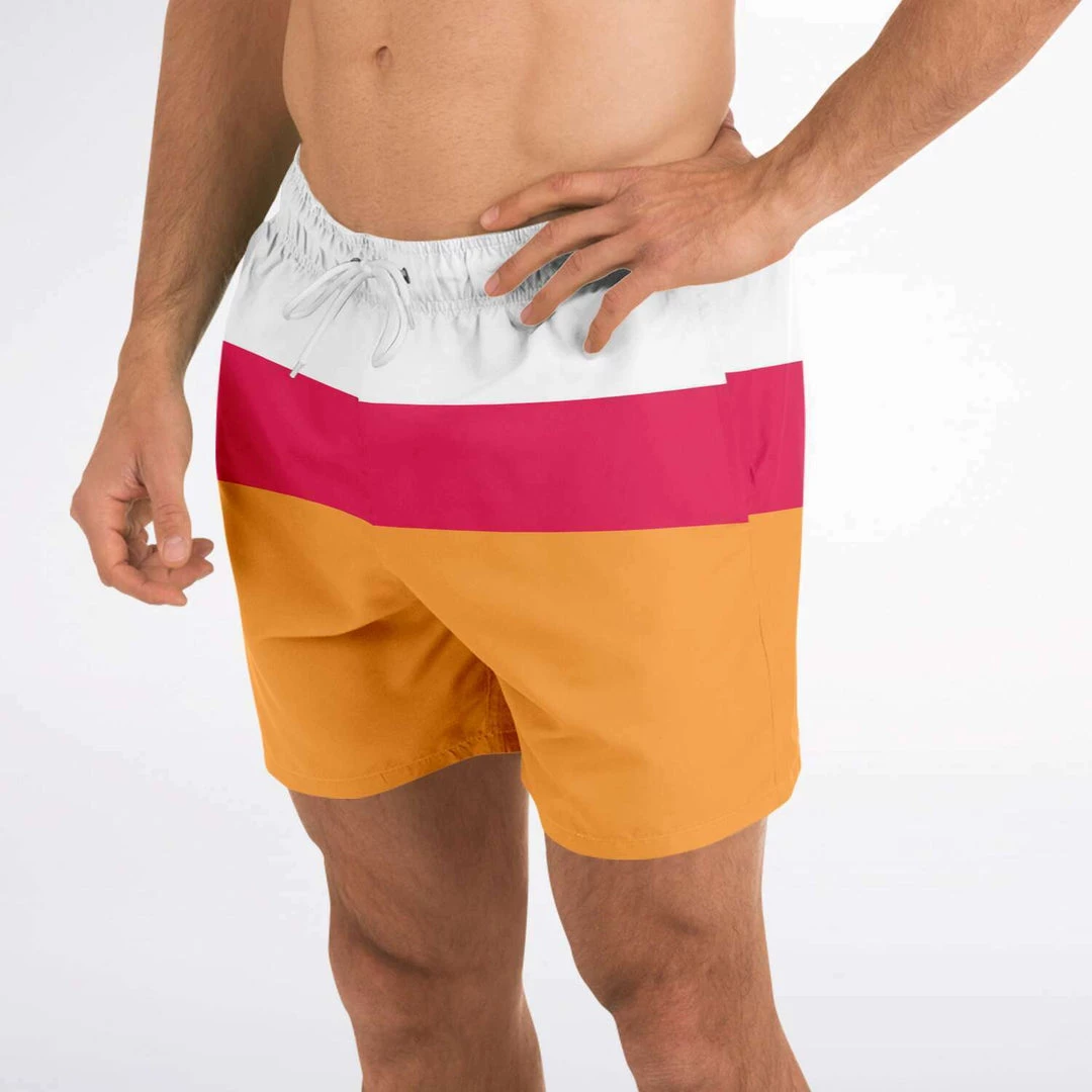 Subliminator Men Sweet Tangerine Swim Shorts 4 Subliminator Men Sweet Tangerine Swim Shorts