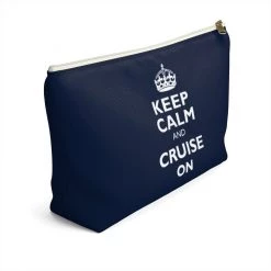 Printify Keep Calm & Cruise On Accessory Pouch Accessories