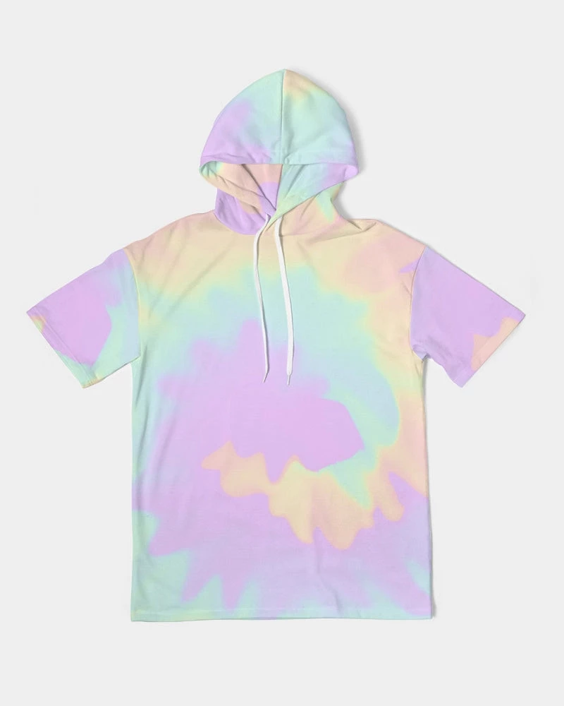 Harlow & Lloyd Hoodies Lilac Mint Tie Dye Men's Premium Heavyweight Short Sleeve Hoodie 5 Harlow & Lloyd Hoodies Lilac Mint Tie Dye Men's Premium Heavyweight Short Sleeve Hoodie