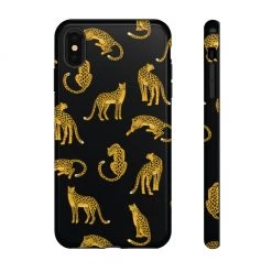 Printify Black Leopards Tough Phone Case
