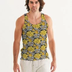 Harlow & Lloyd T Shirts & Tanks Yellow Pop Floral Men's Tank