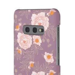 Printify Orange Peonies Floral Rose Phone Case