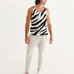 Harlow & Lloyd White Tiger Men's Tank