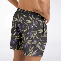Subliminator Olive Tree Charcoal Swim Shorts