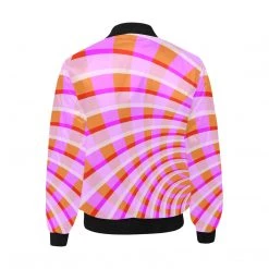 Harlow & Lloyd Violet Orbital Quilted Bomber Jacket Jackets