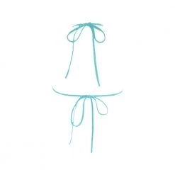 Harlow & LLoyd Swimwear Marshmallow Marbled Blue Bikini Top