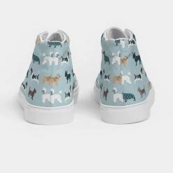 Harlow & Lloyd Dog Pawty Women's Hightop Canvas Shoe Shoes