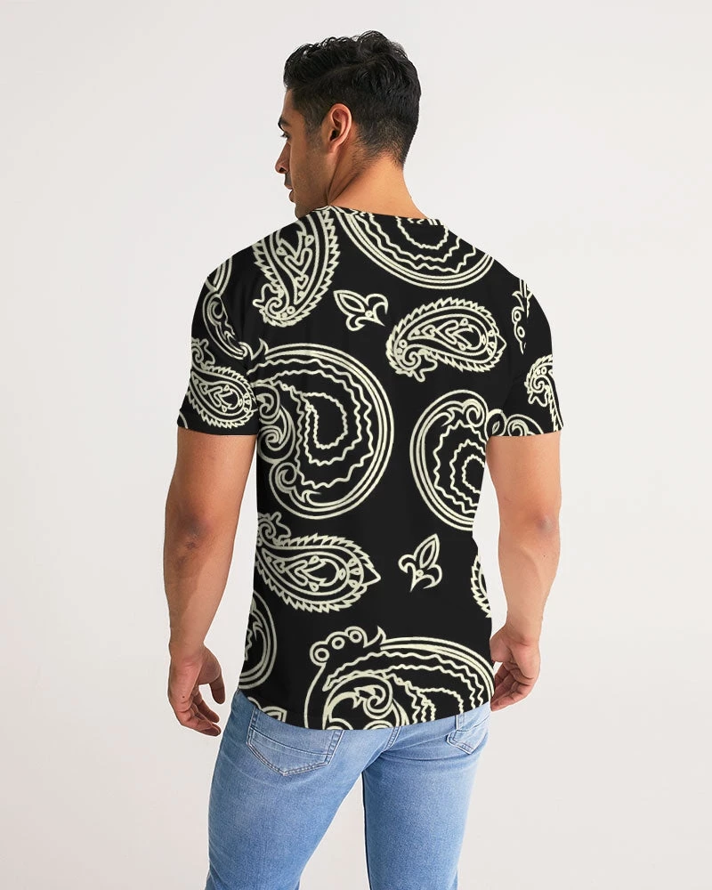 Harlow & Lloyd Black & Bone Paisley Men's Tee T Shirts & Tanks 9 Harlow & Lloyd Black & Bone Paisley Men's Tee T Shirts & Tanks