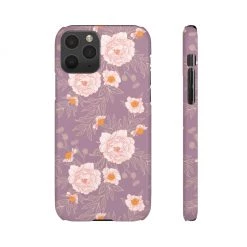 Printify Orange Peonies Floral Rose Phone Case