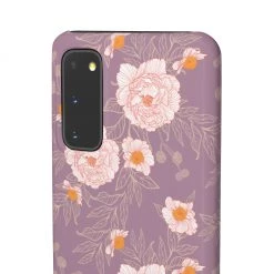 Printify Orange Peonies Floral Rose Phone Case
