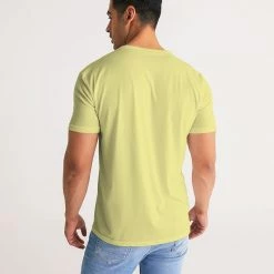 Harlow & Lloyd Sahara Sand & Lilac Geometric Men's T Shirt