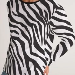 Harlow & Lloyd T Shirts & Tanks Zebra Print Men's Long Sleeve Tee