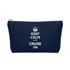 Printify Keep Calm & Cruise On Accessory Pouch Accessories
