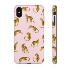 Printify Accessories Pink Leopards Tough Phone Case