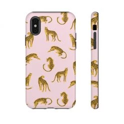 Printify Accessories Pink Leopards Tough Phone Case