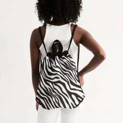 Harlow & Lloyd Zebra Print Canvas Drawstring Bag Bags 10 Harlow & Lloyd Zebra Print Canvas Drawstring Bag Bags