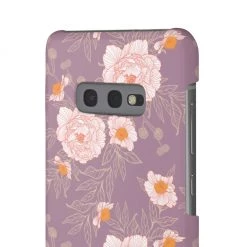 Printify Orange Peonies Floral Rose Phone Case