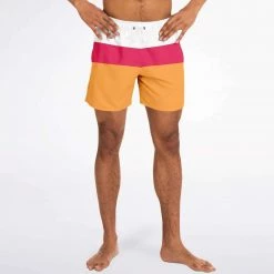 Subliminator Men Sweet Tangerine Swim Shorts 28 Subliminator Men Sweet Tangerine Swim Shorts