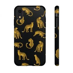Printify Black Leopards Tough Phone Case