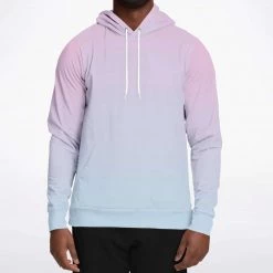 Subliminator Pink Blue Color Fade Unisex Hoodie