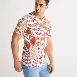 Harlow & Lloyd T Shirts & Tanks Orange Retro Garden Men's Tee