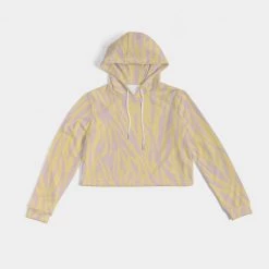 Harlow & Lloyd Dust Storm Zebra Women's Cropped Hoodie Hoodies