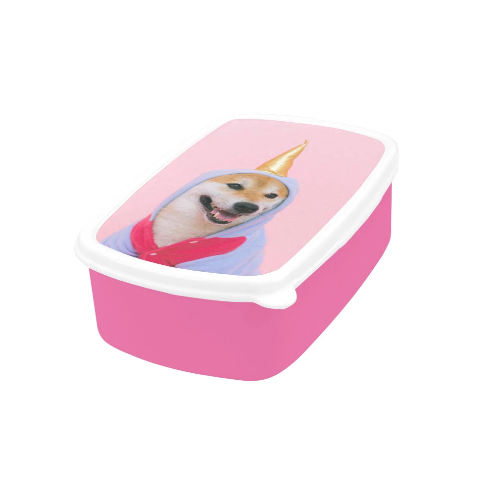Interestprint Lunch Box With Custom Photo In Pink 5 Interestprint Lunch Box With Custom Photo In Pink