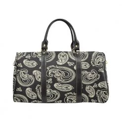 Harlow & Lloyd Black & Bone Paisley Travel Bag (Large)