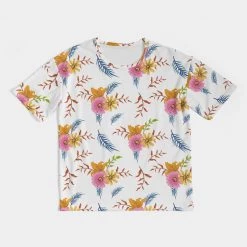 Harlow & Lloyd White Summer Floral Men's Premium Heavyweight Tee T Shirts & Tanks