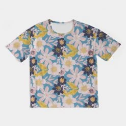 Harlow & Lloyd T Shirts & Tanks Blue Frisky Floral Men's Premium Heavyweight Tee 16 Harlow & Lloyd T Shirts & Tanks Blue Frisky Floral Men's Premium Heavyweight Tee