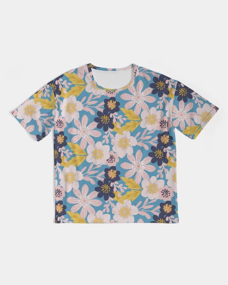 Harlow & Lloyd T Shirts & Tanks Blue Frisky Floral Men's Premium Heavyweight Tee 9 Harlow & Lloyd T Shirts & Tanks Blue Frisky Floral Men's Premium Heavyweight Tee