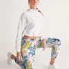Harlow & Lloyd Blue Frisky Floral Lightweight Women's Track Pants
