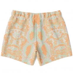 Subliminator Green & Orange Snake Print Swim Shorts