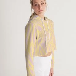 Harlow & Lloyd Dust Storm Zebra Women's Cropped Hoodie Hoodies