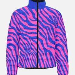 Harlow & Lloyd Jackets Electric Zebra Lightweight Puffer Jacket