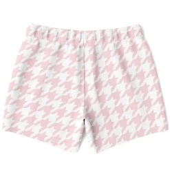 Subliminator Men Pale Pink Houndstooth Swim Shorts