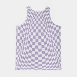 Harlow & Lloyd T Shirts & Tanks Purple Check Men's Tank