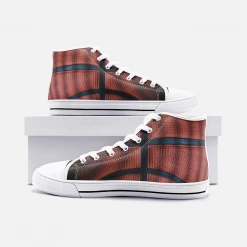 Harlow & Lloyd Basketball Leather High Top Canvas Shoes