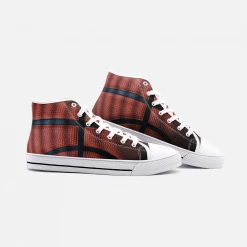Harlow & Lloyd Basketball Leather High Top Canvas Shoes