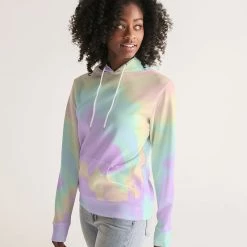 Harlow & Lloyd Lilac Mint Tie Dye Women's Hoodie Hoodies