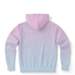 Subliminator Pink Blue Color Fade Unisex Hoodie