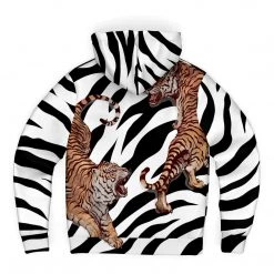 Subliminator Yin Yang Tiger Fleece Zip Hoodie Hoodies