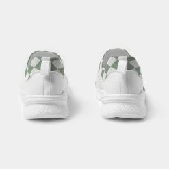 Harlow & Lloyd Sage Diamond Check Men's Fly-Knit Sneaker Shoes