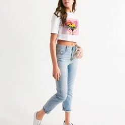 Harlow & Lloyd T Shirts & Tanks Floral Arrangement Women's Cropped Tee