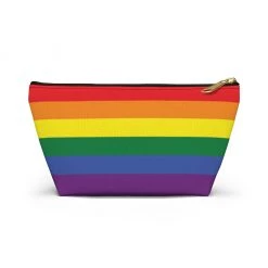 Printify Accessories Personalized Rainbow Accessory Pouch W T-bottom