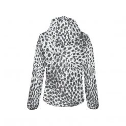 Harlow & Lloyd Jackets Black & White Leopard Print Lightweight Womens Hooded Puffer Jacket 9 Harlow & Lloyd Jackets Black & White Leopard Print Lightweight Womens Hooded Puffer Jacket