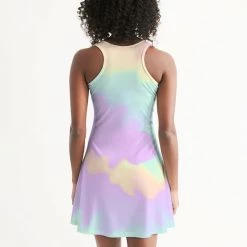 Harlow & Lloyd Lilac Mint Tie Dye Women's Racerback Dress