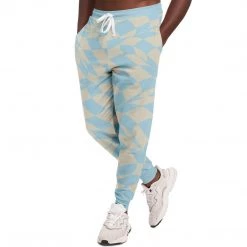 Subliminator Blue & Vanilla Ripple Check Unisex Joggers Pants & Joggers