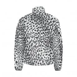 Harlow & Lloyd Jackets Black & White Leopard Men's Lightweight Puffer Jacket